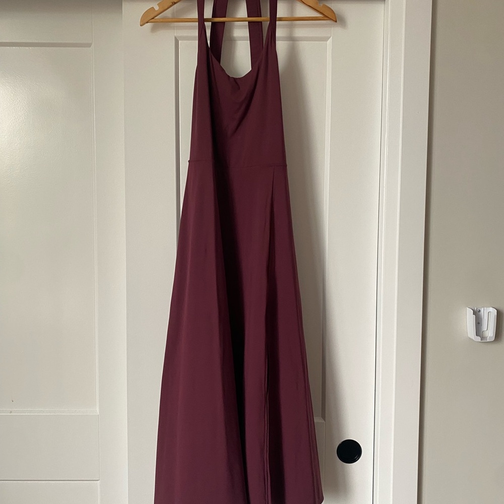 Halara Burgundy Halter Dress